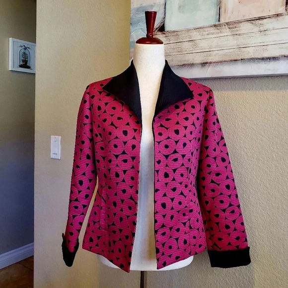 SCOTT TAYLOR | Petite Pink Open Jacket/Shawl sz PM - Picture 1 of 6